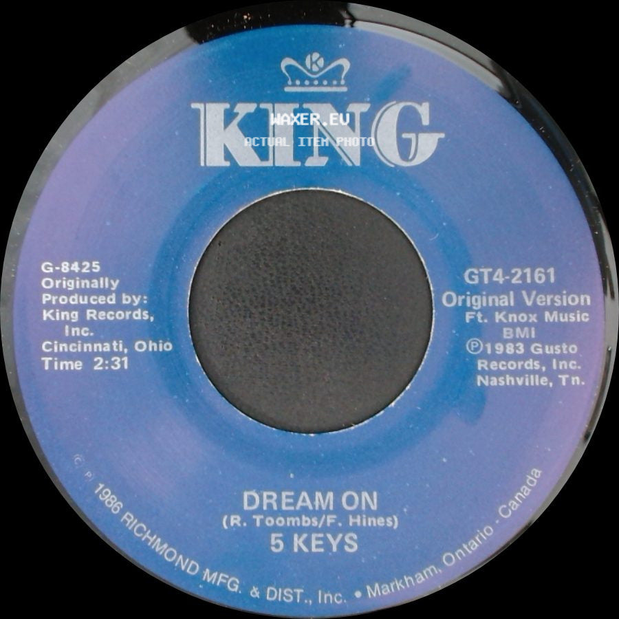 5 Keys - Dream On / Do Something For Me side A