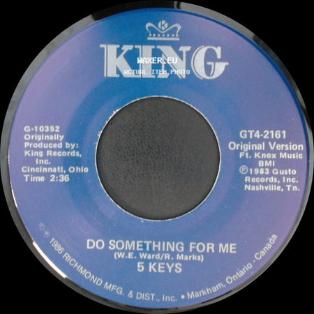 5 Keys - Dream On / Do Something For Me side B
