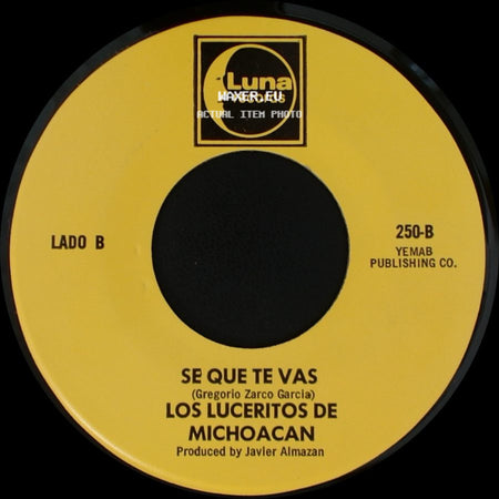 Los Luceritos De Michoacan - Flor De Las Flores / Se Que Te Vas side B