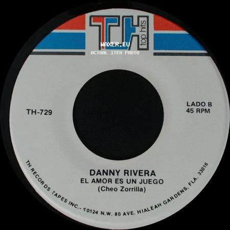 Danny Rivera - Los Hombres De Rabia Lloran / El Amor Es Un Juego side B
