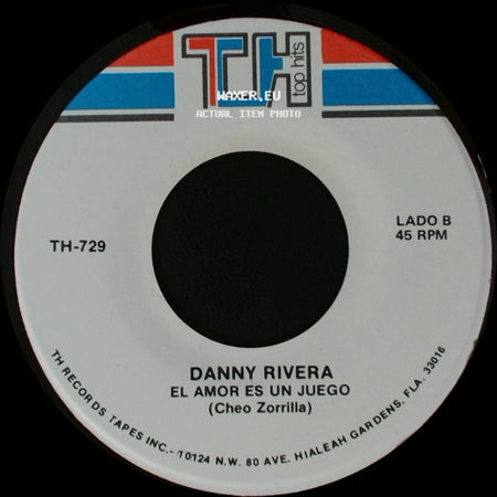 Danny Rivera - Los Hombres De Rabia Lloran / El Amor Es Un Juego side B