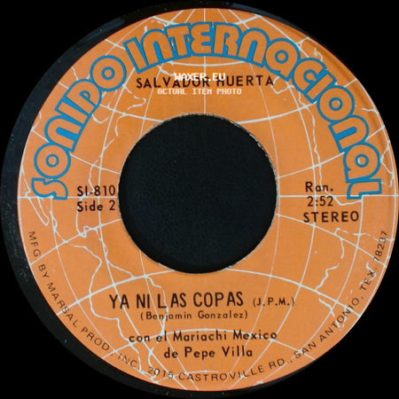 Salvador Huerta - Tu Regreso / Ya Ni Las Copas side B