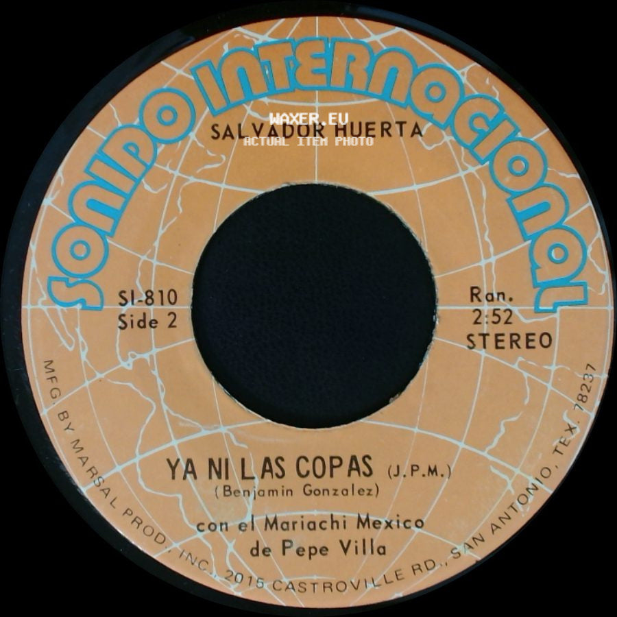 Salvador Huerta - Tu Regreso / Ya Ni Las Copas side B