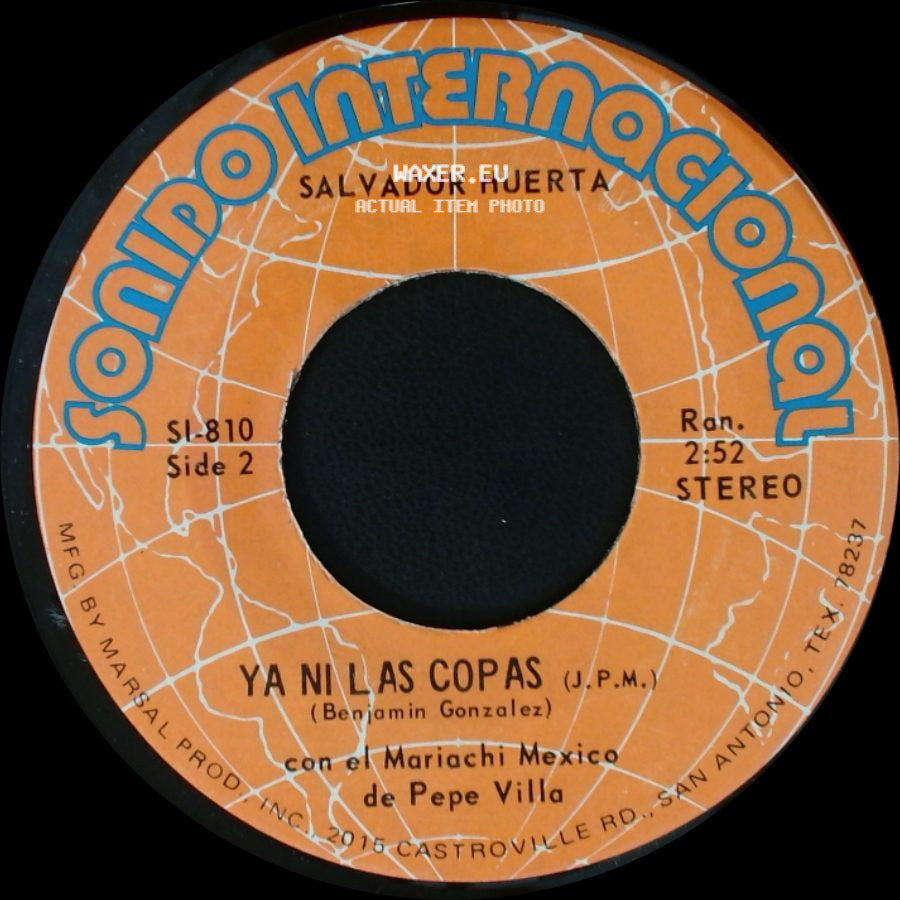 Salvador Huerta - Tu Regreso / Ya Ni Las Copas side B