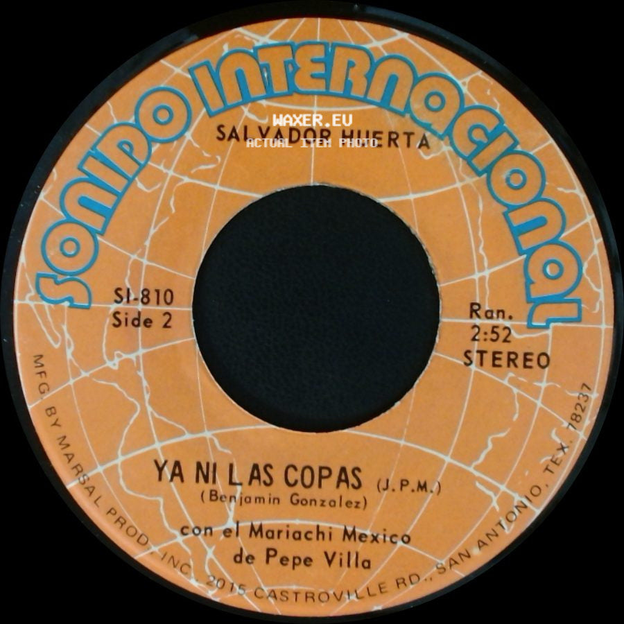 Salvador Huerta - Tu Regreso / Ya Ni Las Copas side B