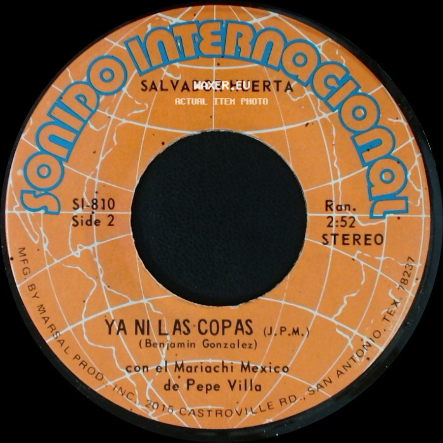 Salvador Huerta - Tu Regreso / Ya Ni Las Copas side B