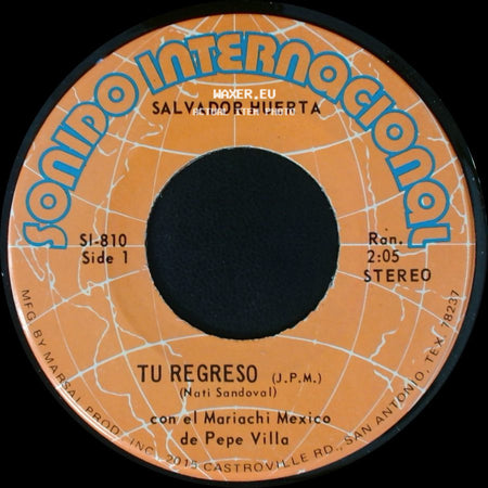 Salvador Huerta - Tu Regreso / Ya Ni Las Copas side A