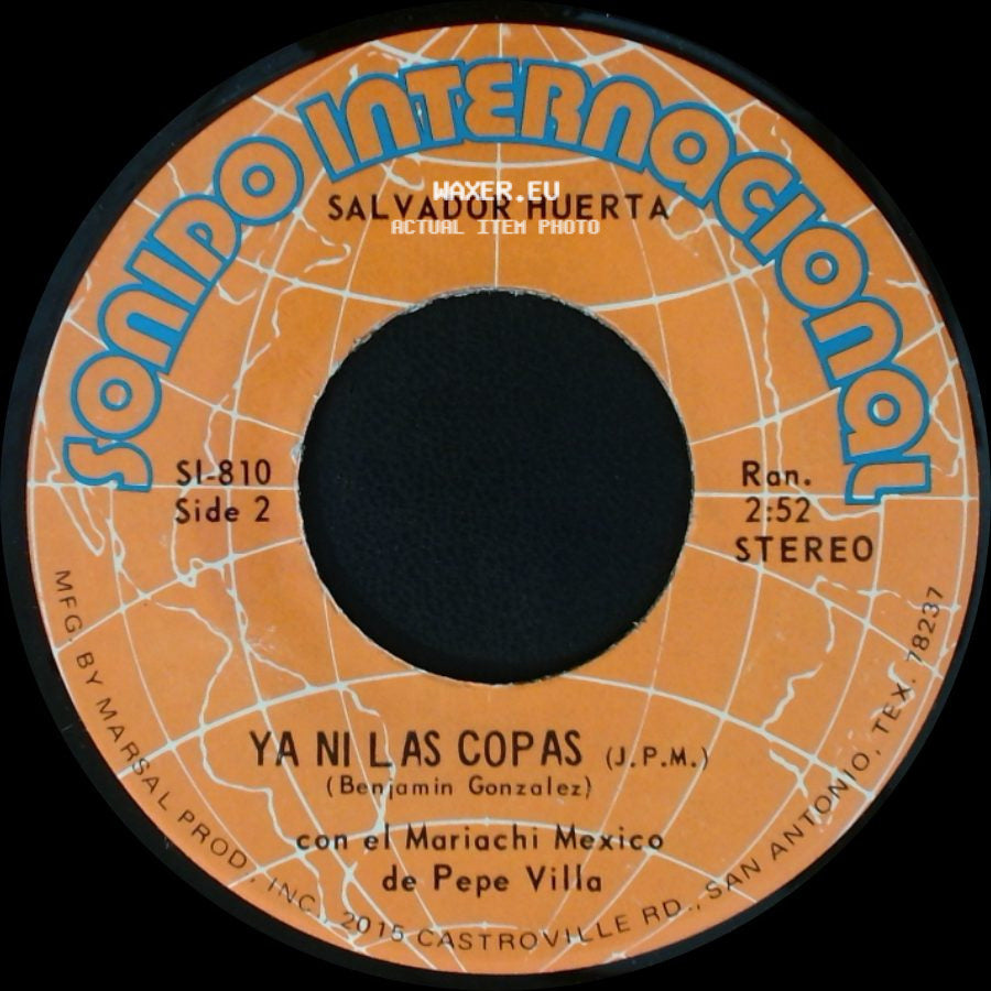 Salvador Huerta - Tu Regreso / Ya Ni Las Copas side B