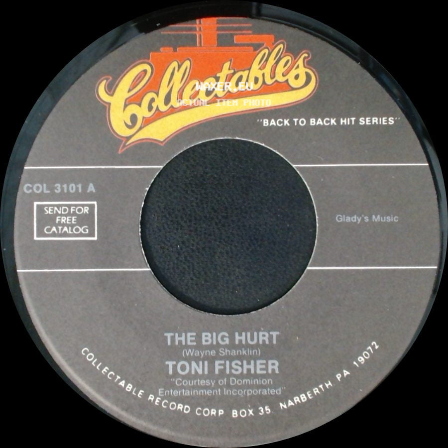 Toni Fisher / Gogie Grant - The Big Hurt / The Wayward Wind side A