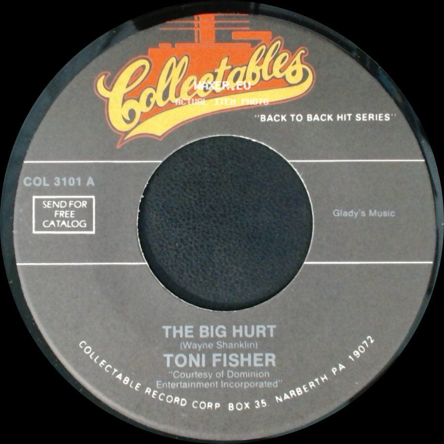 Toni Fisher / Gogie Grant - The Big Hurt / The Wayward Wind side A