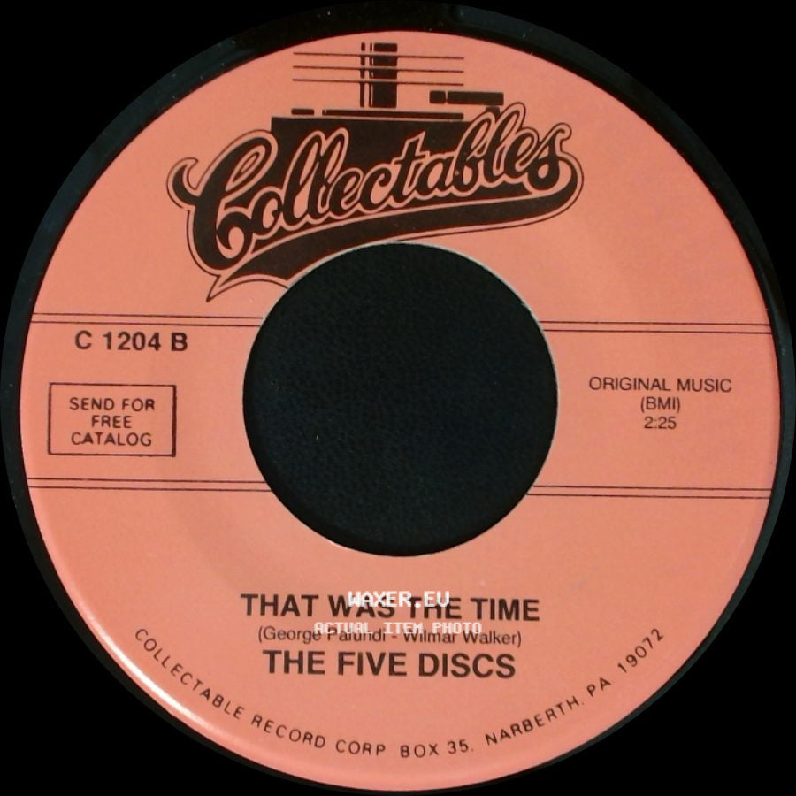 The Five Discs - That Was The Time / Never Let You Go side A