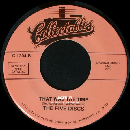 The Five Discs - That Was The Time / Never Let You Go side A
