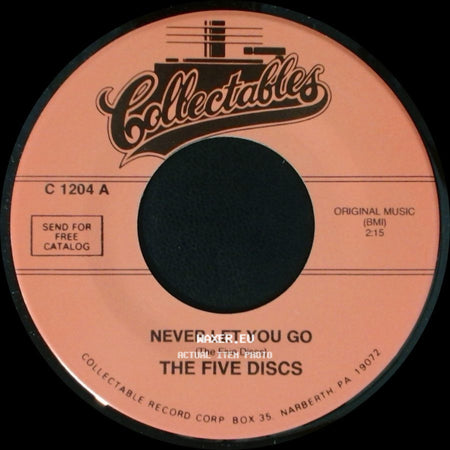 The Five Discs - That Was The Time / Never Let You Go side B