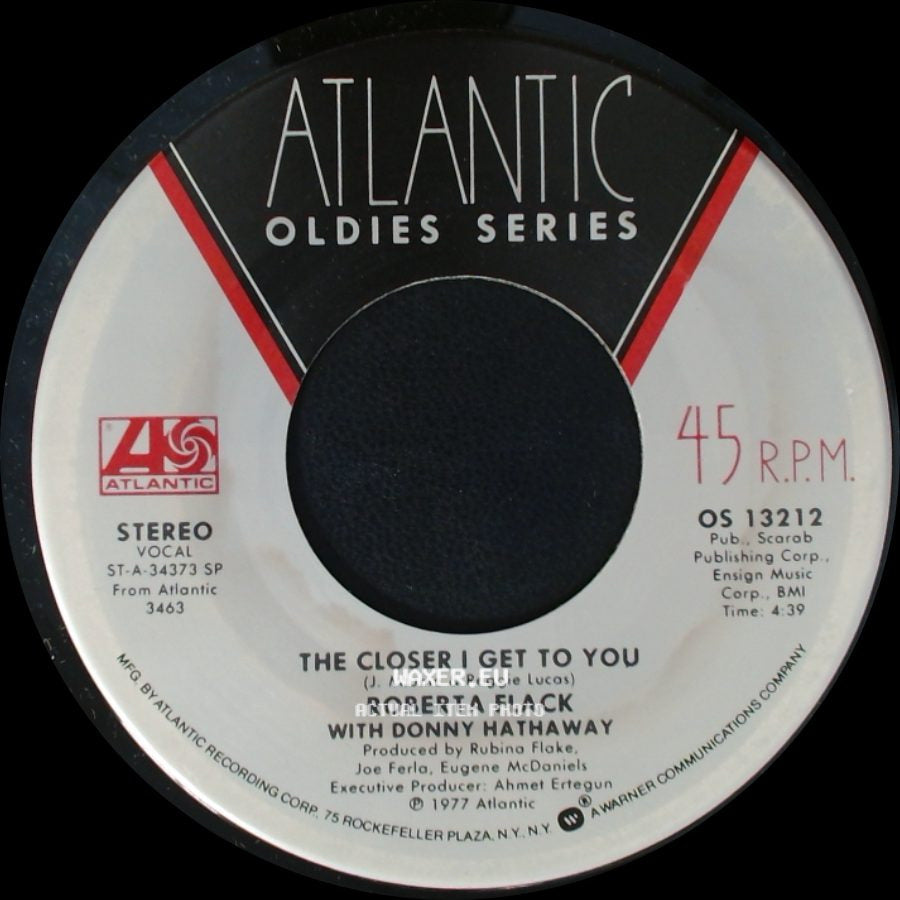 Roberta Flack / Roberta Flack With Donny Hathaway - If Ever I See You Again / The Closer I Get To You side B
