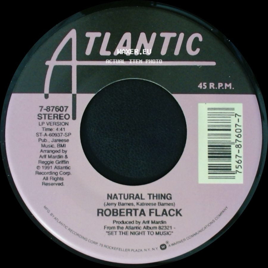 Roberta Flack - Natural Thing / Set The Night To Music side A