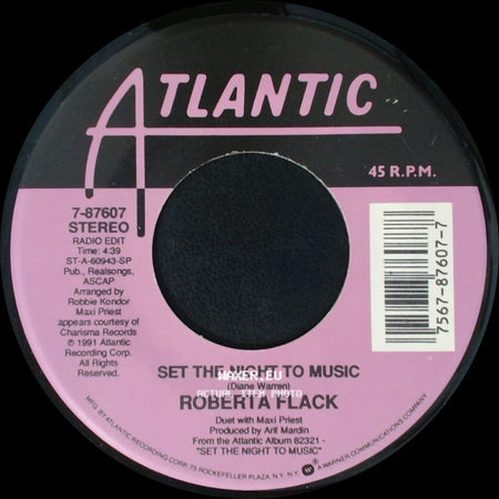 Roberta Flack - Set The Night To Music / Natural Thing side A