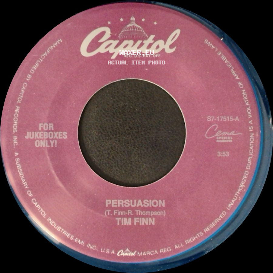 Tim Finn - Hit The Ground Running / Persuasion side B
