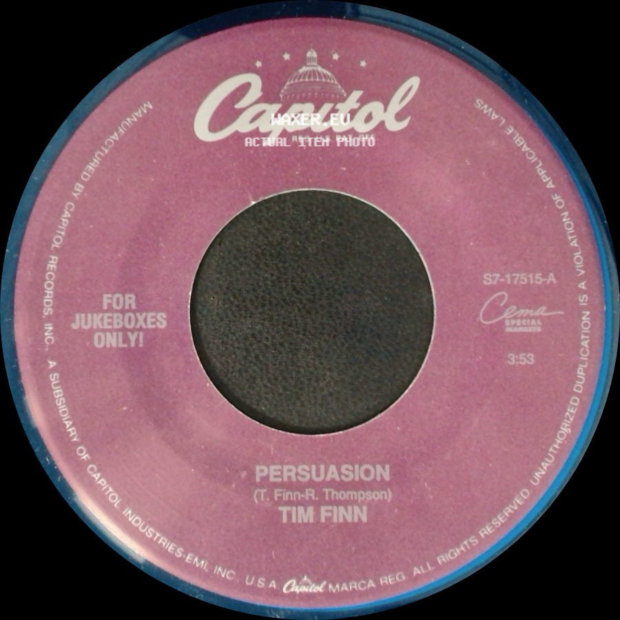 Tim Finn - Persuasion / Hit The Ground Running side A