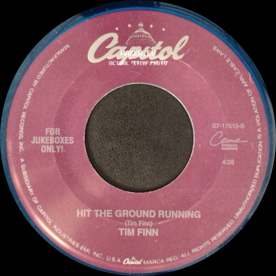 Tim Finn - Persuasion / Hit The Ground Running side B