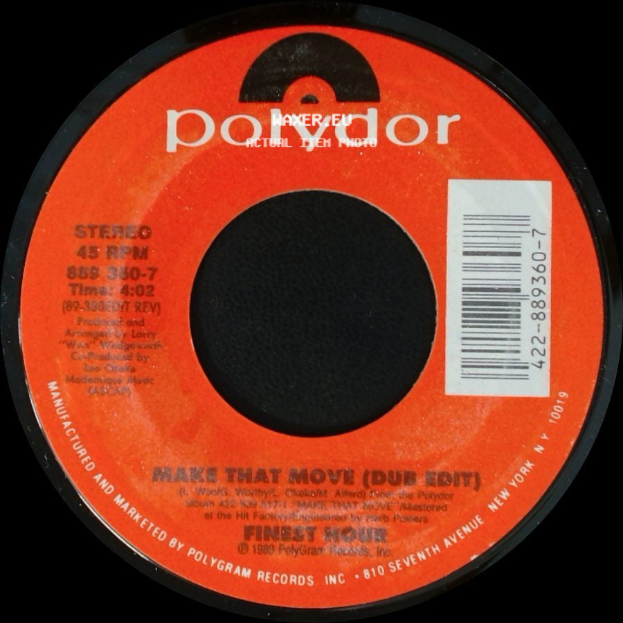 Finest Hour - Make That Move / Make That Move (Dub Edit) side B