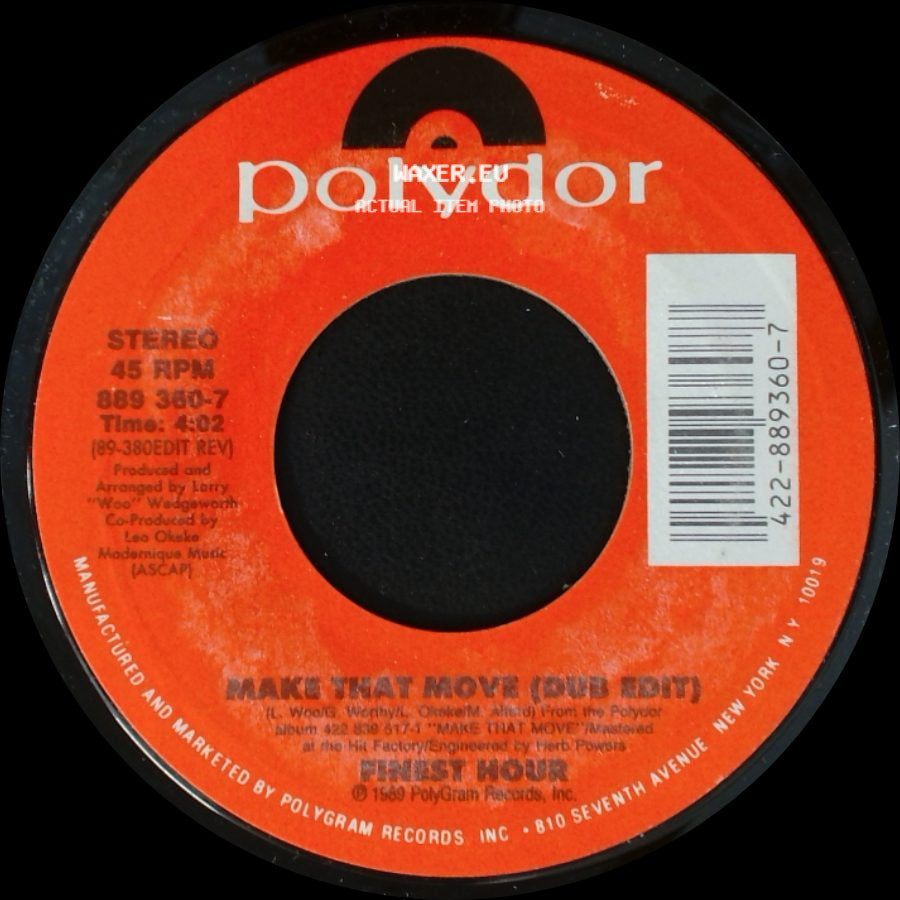 Ernest Hour - Make That Move / Make That Move (Dub Edit) side B