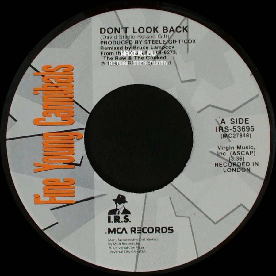 Fine Young Cannibals - Don't Look Back / As Hard As It Is side A