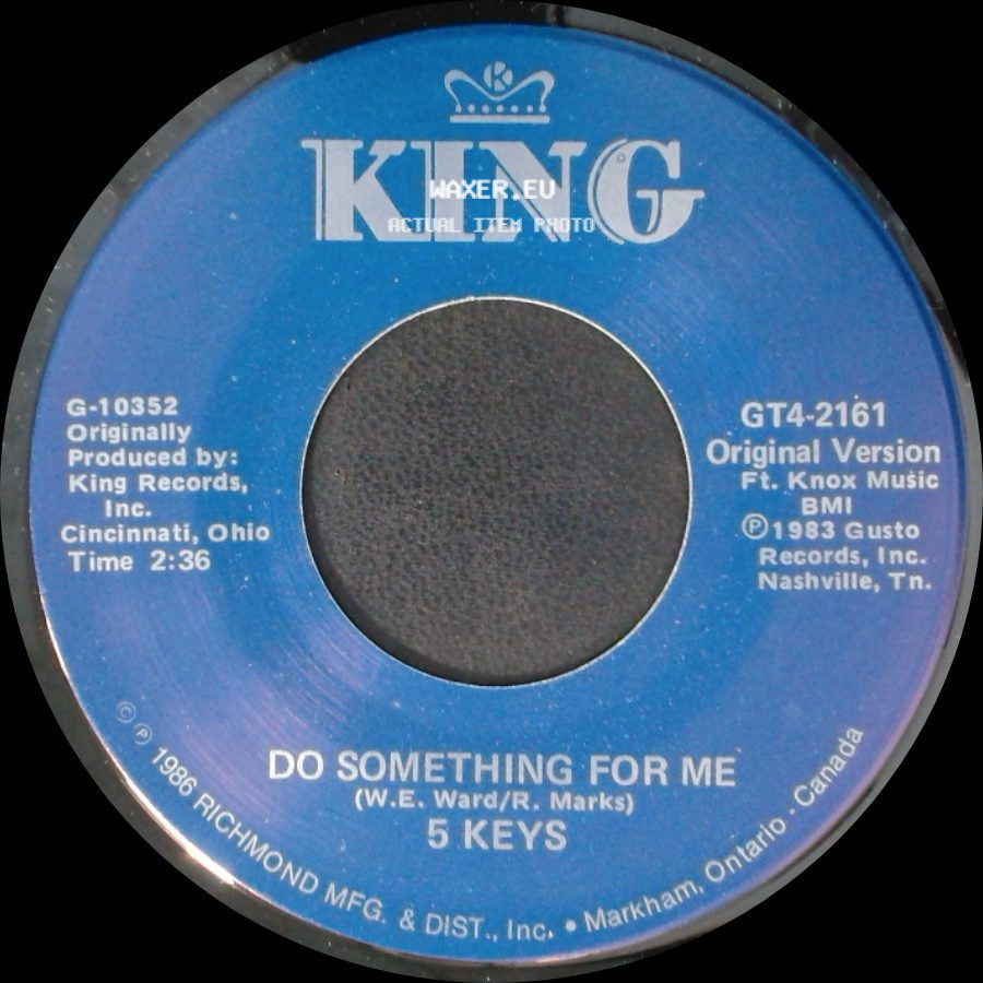5 Keys - Do Something For Me / Dream On side A