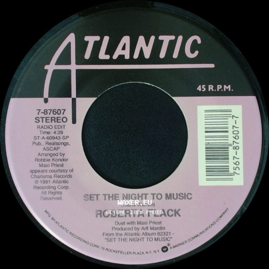 Roberta Flack - Natural Thing / Set The Night To Music side B