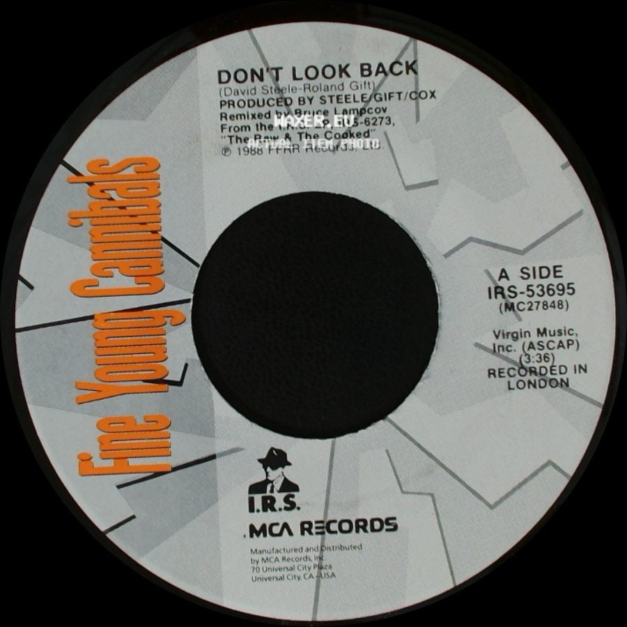 Fine Young Cannibals - Don't Look Back / As Hard As It Is side A