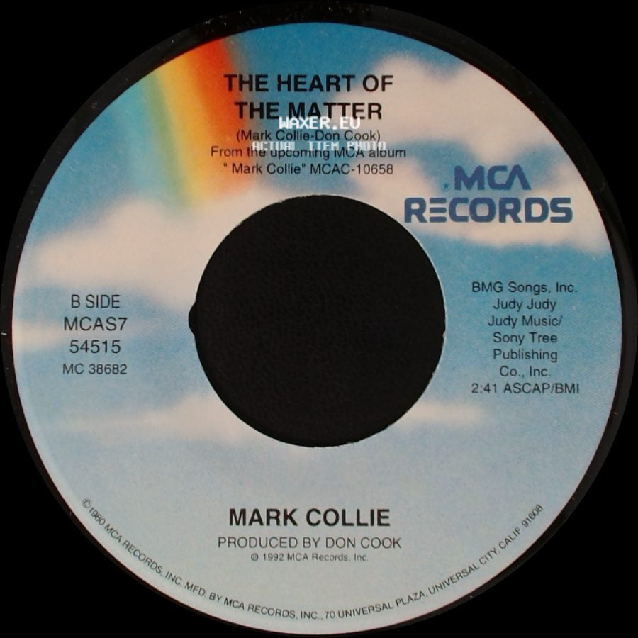 Mark Collie - Born To Love You / The Heart Of The Matter side B