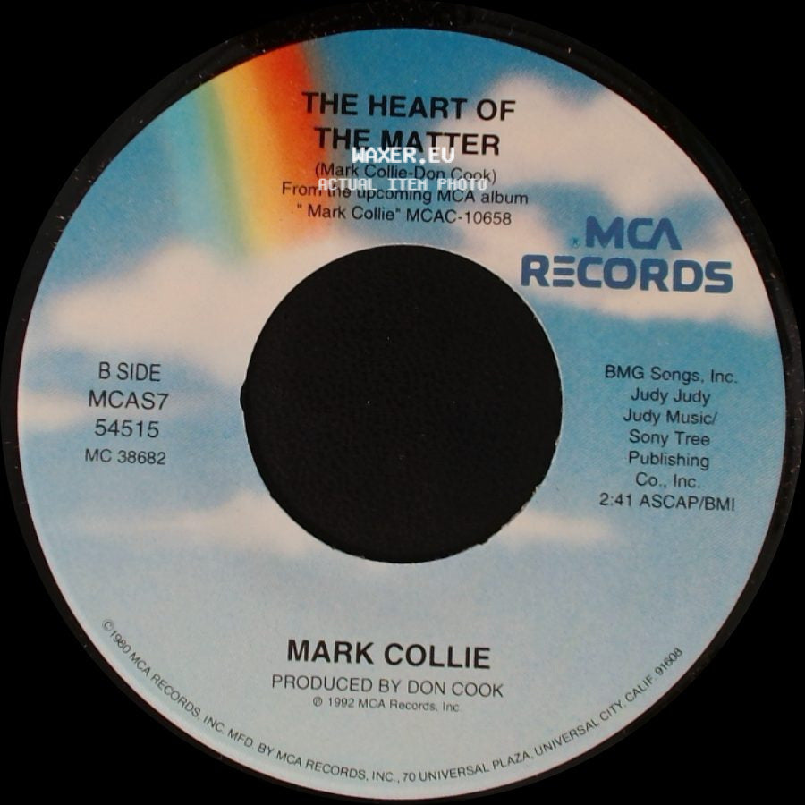 Mark Collie - Born To Love You / The Heart Of The Matter side B