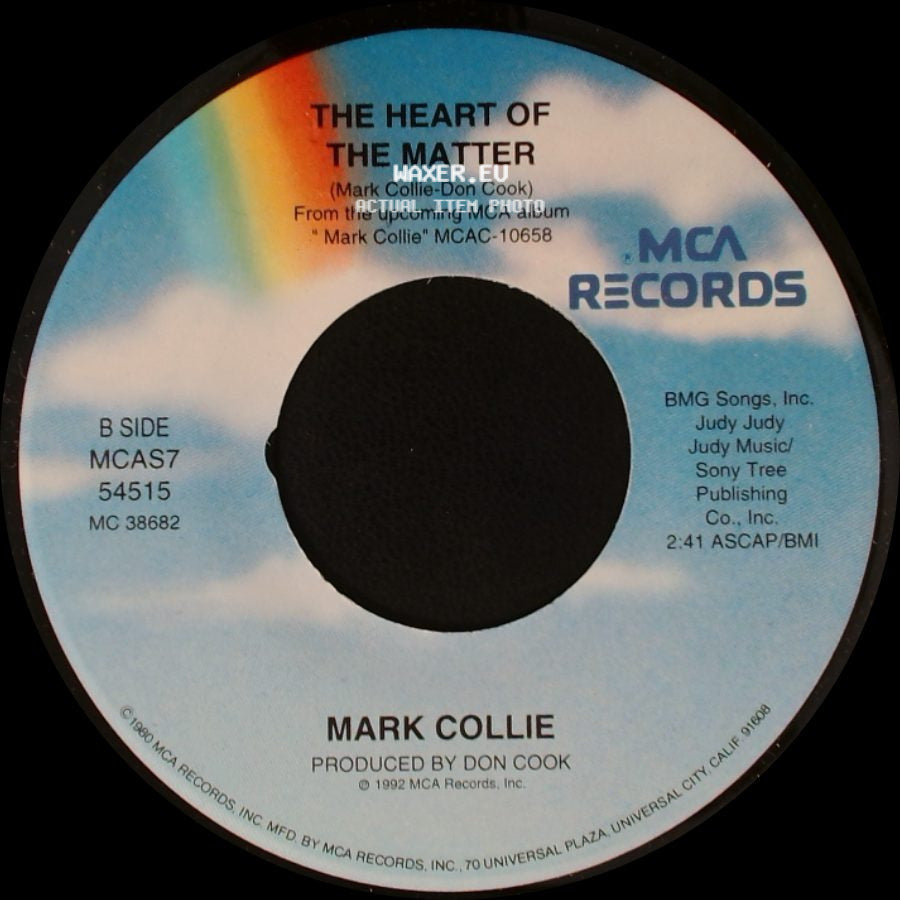Mark Collie - Born To Love You / The Heart Of The Matter side B