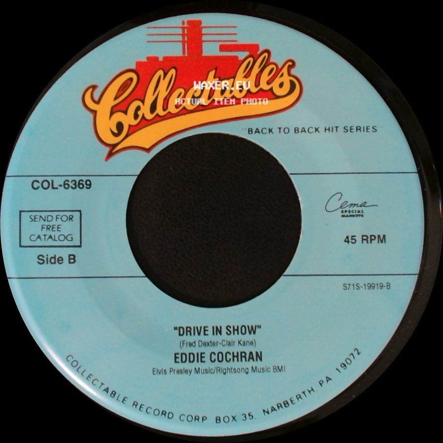 Eddie Cochran - Three Steps To Heaven / Drive In Show side B