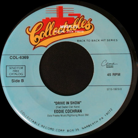 Eddie Cochran - Three Steps To Heaven / Drive In Show side B