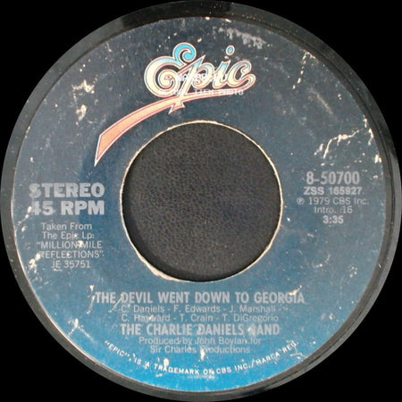 The Charlie Daniels Band - The Devil Went Down To Georgia / Rainbow Ride side A