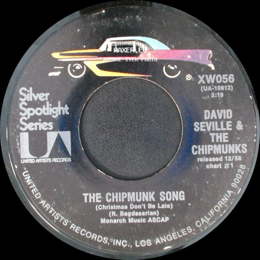 David Seville & The Chipmunks - The Chipmunk Song (Christmas Don't Be Late) / Ragtime Cowboy Joe side A