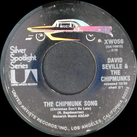 David Seville & The Chipmunks - The Chipmunk Song (Christmas Don't Be Late) / Ragtime Cowboy Joe side A