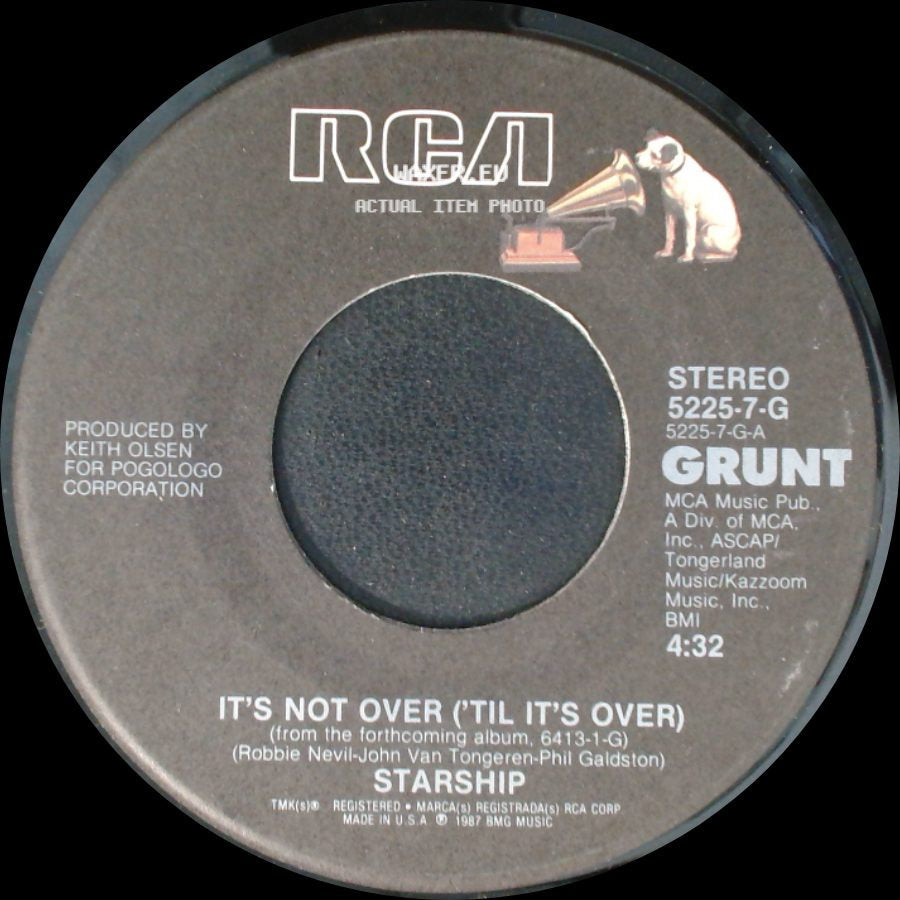 Starship - Babylon / It's Not Over ('til It's Over) side B