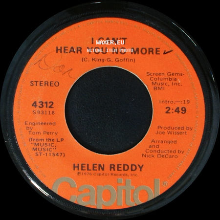 Helen Reddy - Music Is My Life / I Can't Hear You No More side B