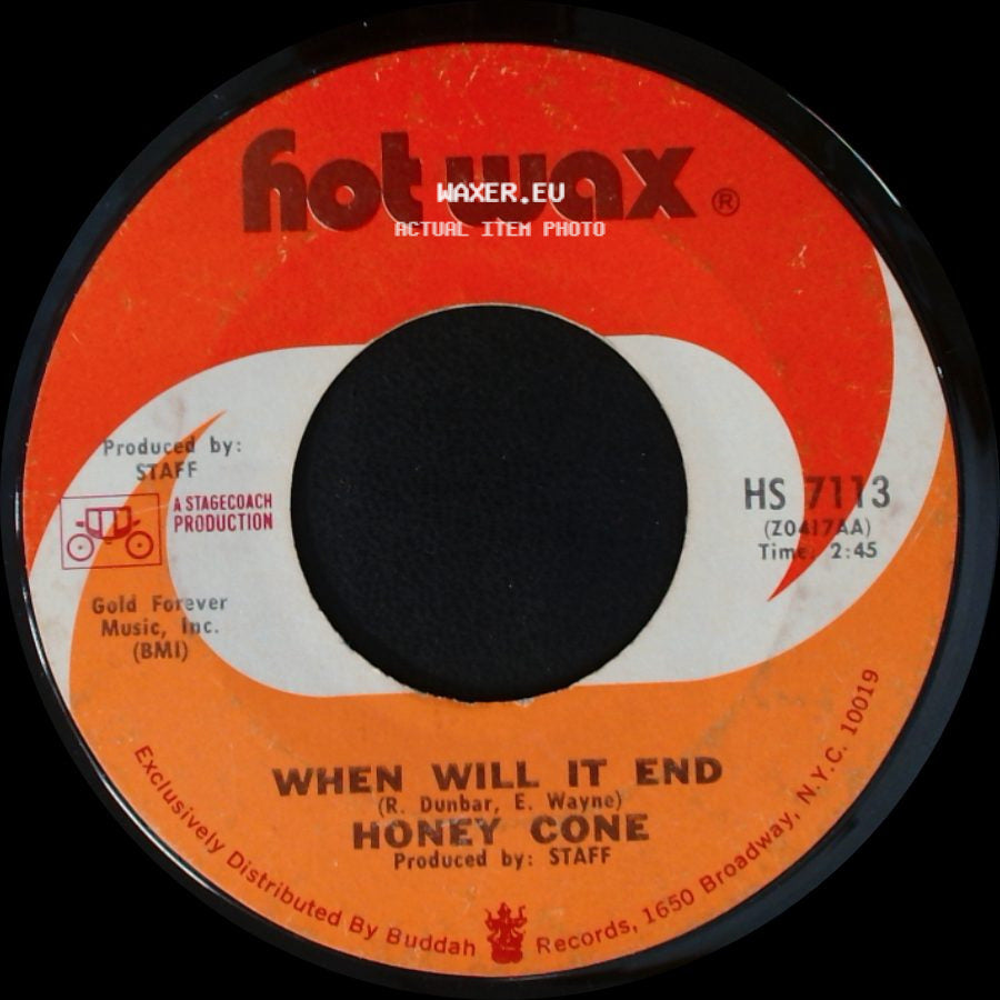 Honey Cone - The Day I Found Myself / When Will It End side B