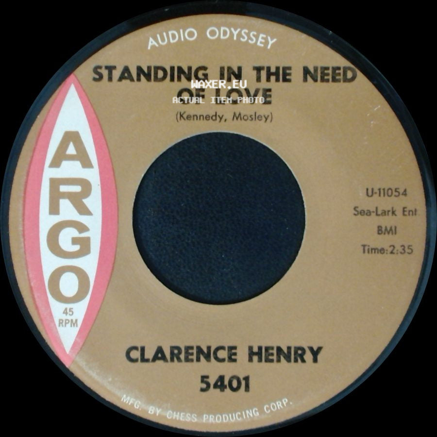 Clarence Henry - Standing In The Need Of Love / On Bended Knees side A