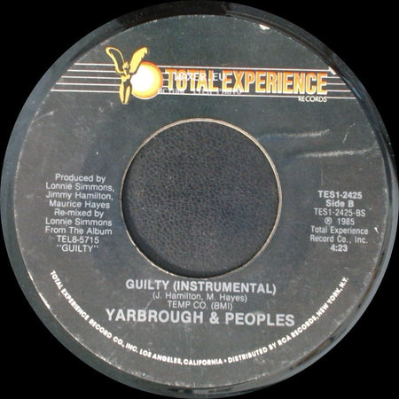 Yarbrough & Peoples - Guilty / Guilty (Instrumental) side B