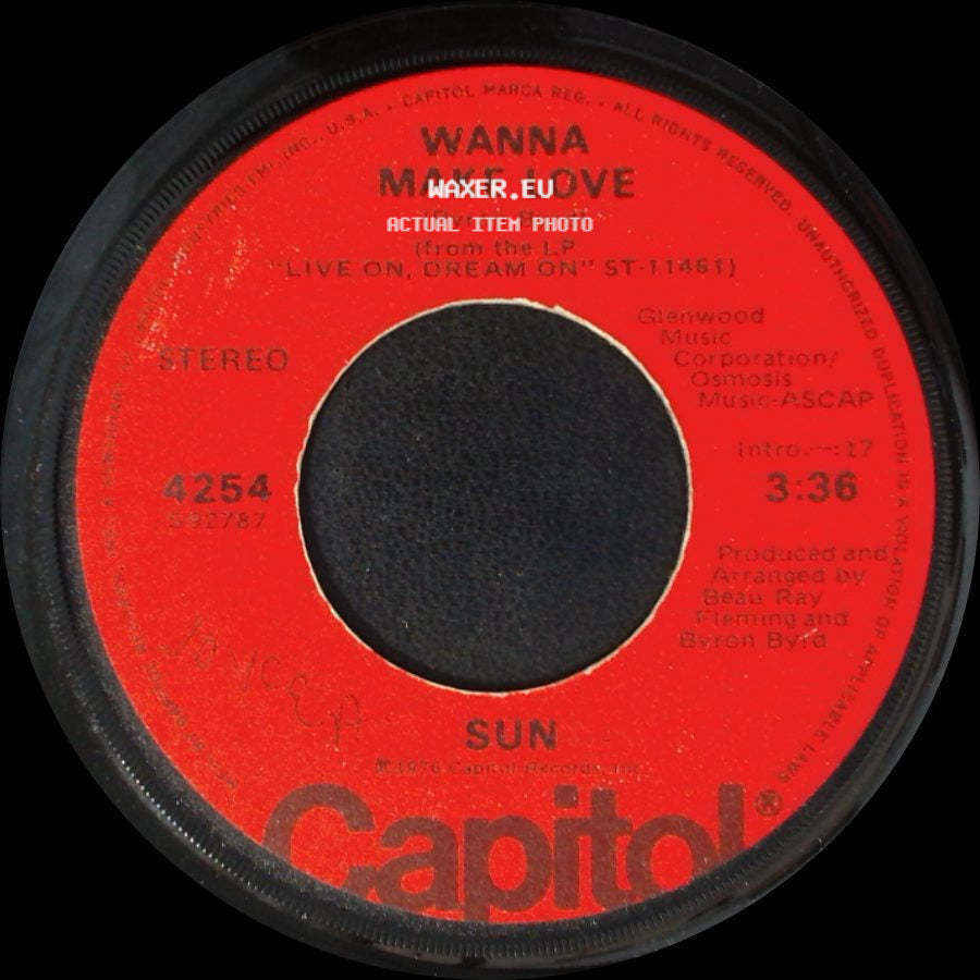 Sun - Wanna Make Love / Love Is Never Sure side A
