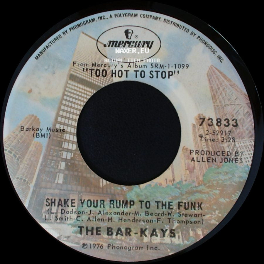 The Bar-Kays - Summer Of Our Love / Shake Your Rump To The Funk side B
