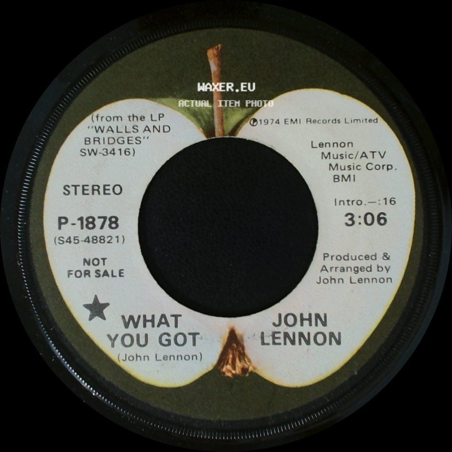 John Lennon - What You Got / What You Got side B