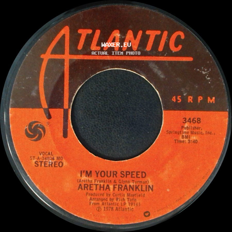 Aretha Franklin - Almighty Fire (Woman Of The Future) / I'm Your Speed side B