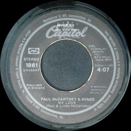 Paul Mccartney & Wings - My Love / The Mess side A