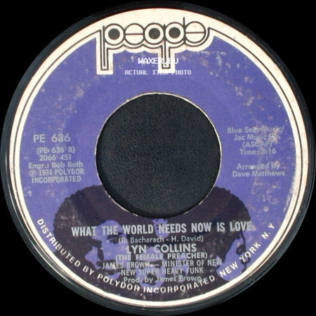 Lyn Collins - Give It Up Or Turn It A Loose / What The World Needs Now Is Love side B
