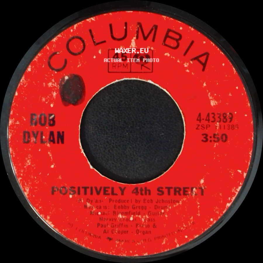 Bob Dylan - Positively 4Th Street / From A Buick 6 side A