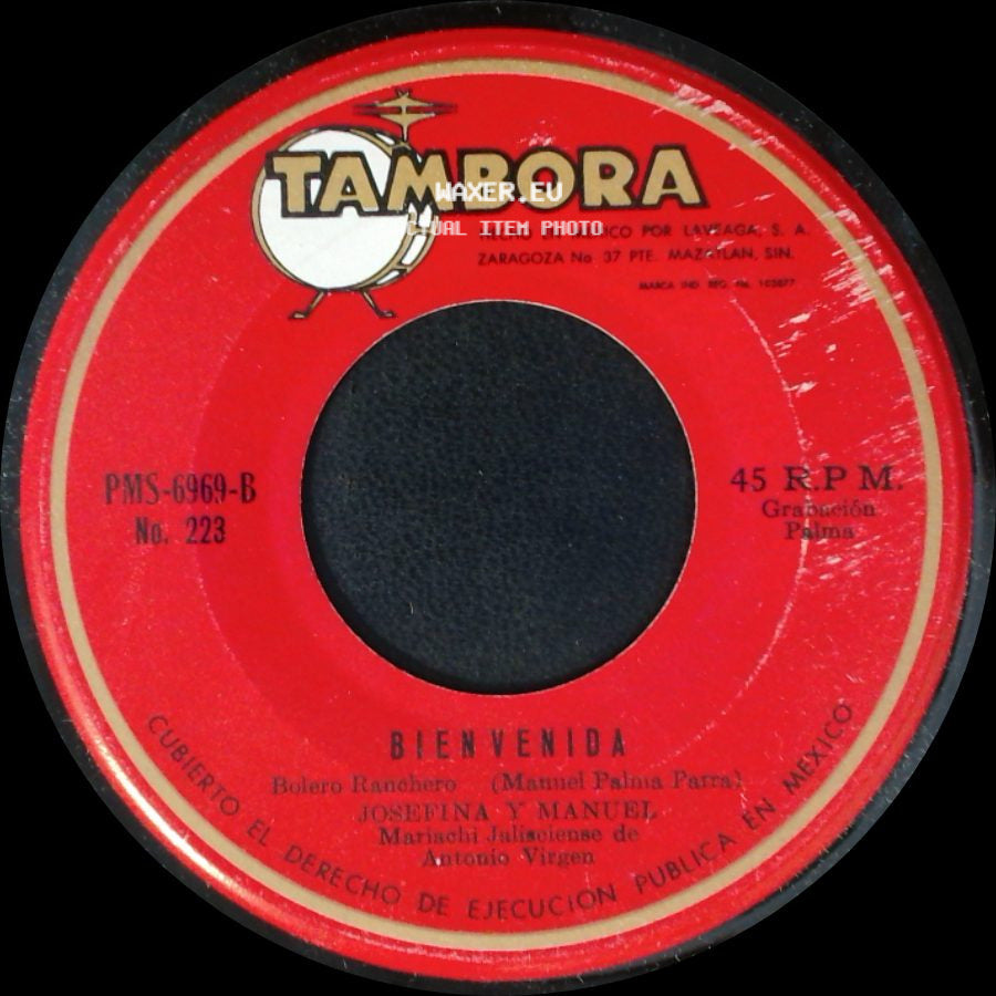 Josefina Cuestas Mariachi Jaliscienses De Antonio Virgen / Josefina Y Manuel - La Tragedia Del Presidente Kennedy / Bienvenida side B